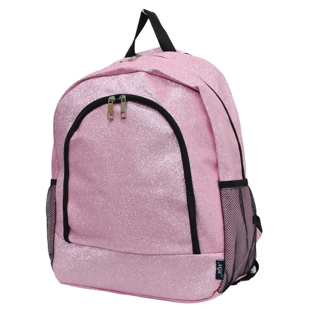 Pink Glitter NGIL Canvas Backpack