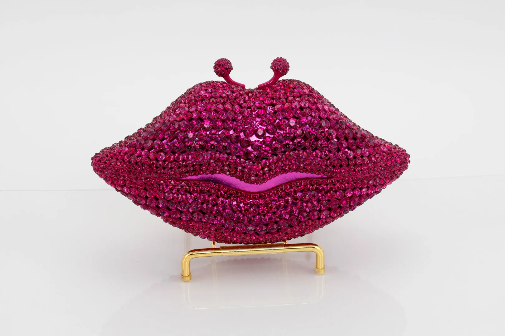 Pink Sapphire Lips Evening Bag