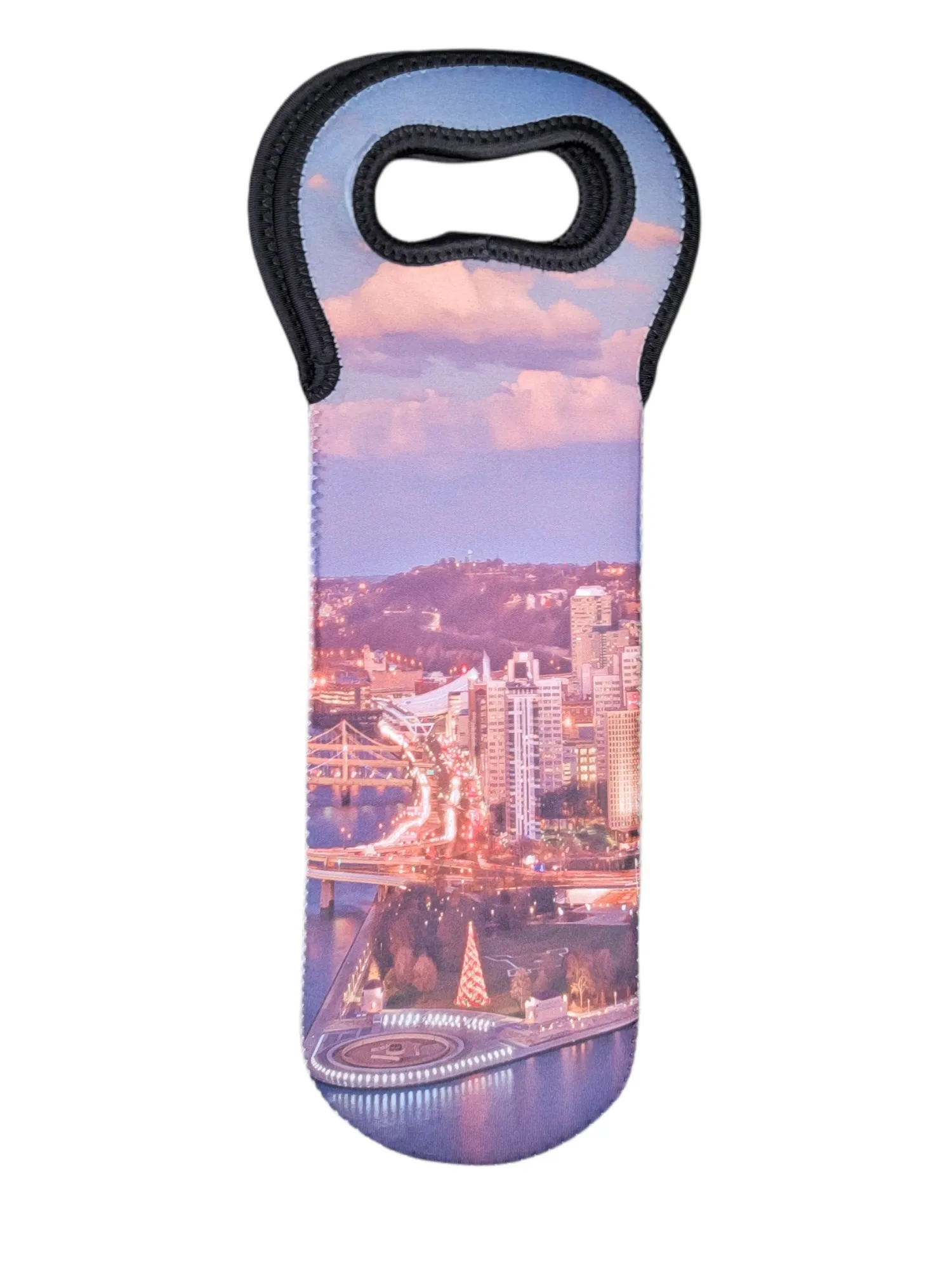 Pittsburgh City Scene Wine Carrier Gift Bag