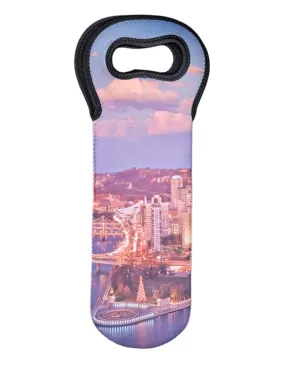 Pittsburgh City Scene Wine Carrier Gift Bag