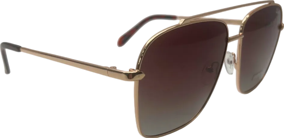 Quay Gold High Roller Polarised Sunglasses in Case