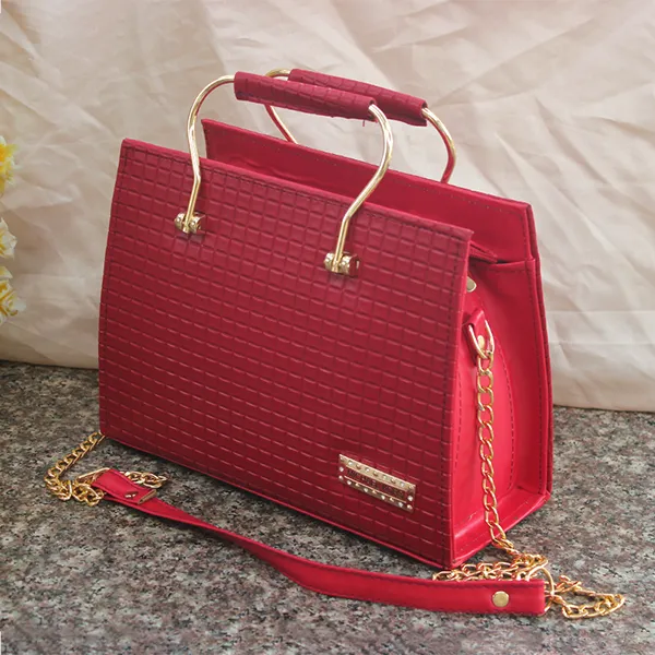 Red Fancy Hand & Shoulder Bag for Girls