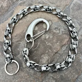 Road Warrior Wallet Chain 3/4 - W/ Sanity’s Polished Hook Clip - WC79