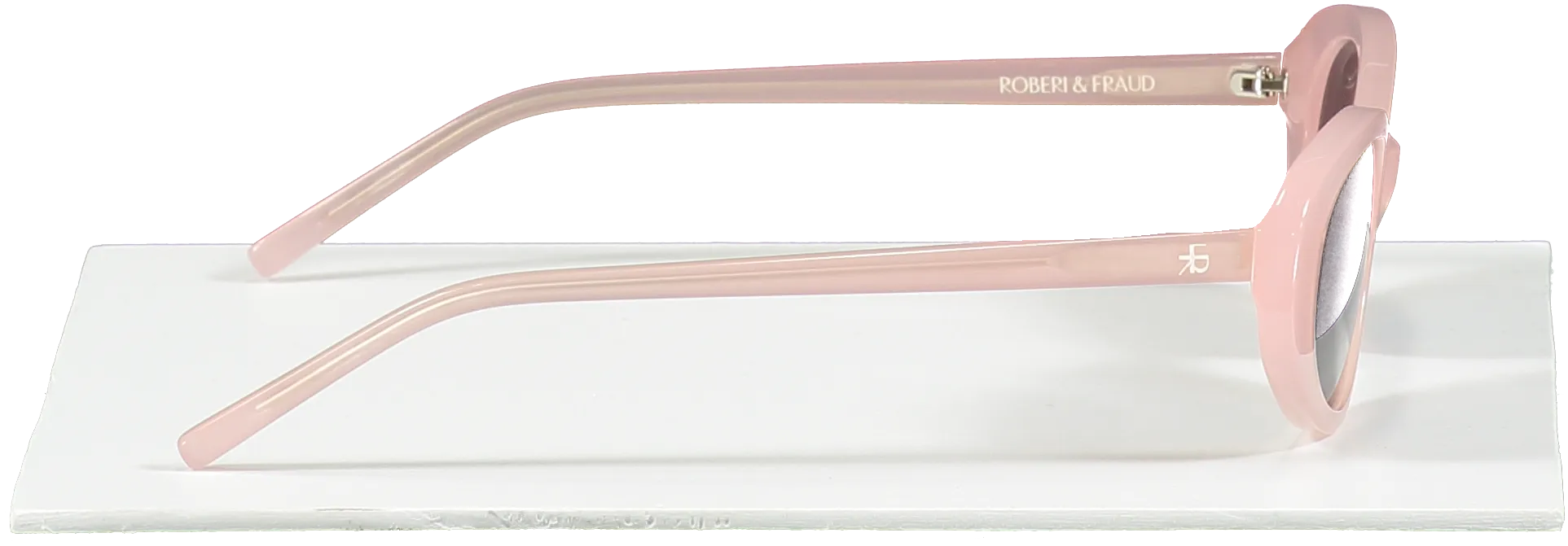 Roberi & Fraud Light Pink Betty Tinted Lens Oval Sunglasses