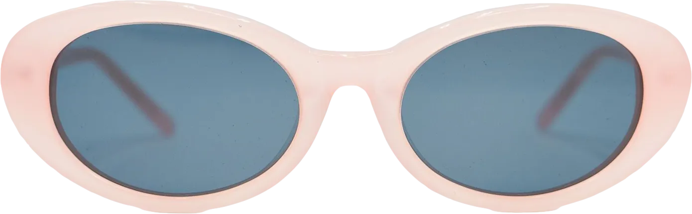 Roberi & Fraud Light Pink Betty Tinted Lens Oval Sunglasses