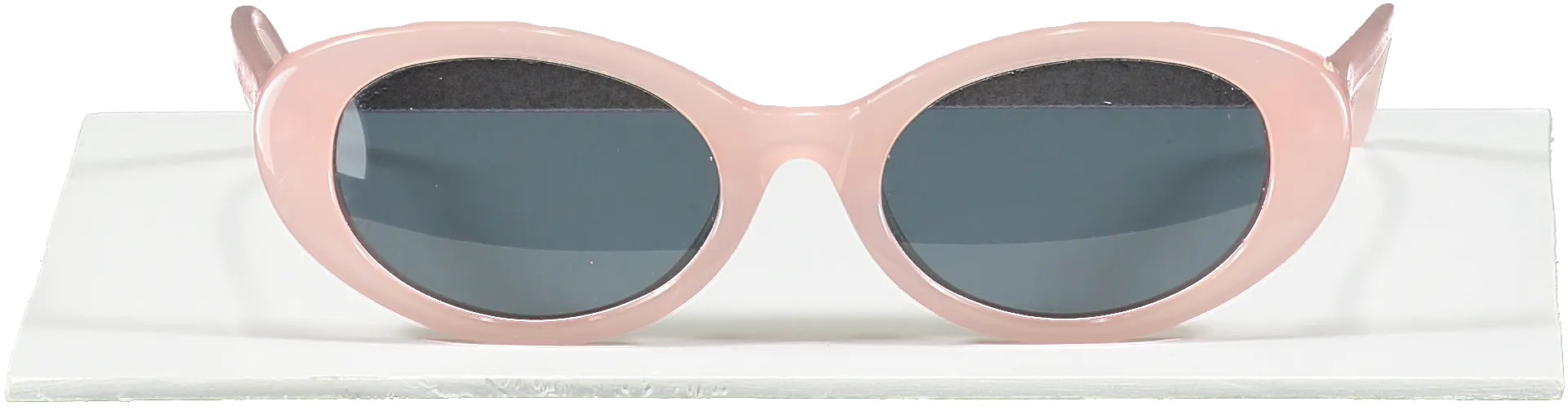 Roberi & Fraud Light Pink Betty Tinted Lens Oval Sunglasses