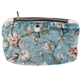 Robin - Small Printed Velvet Clutch