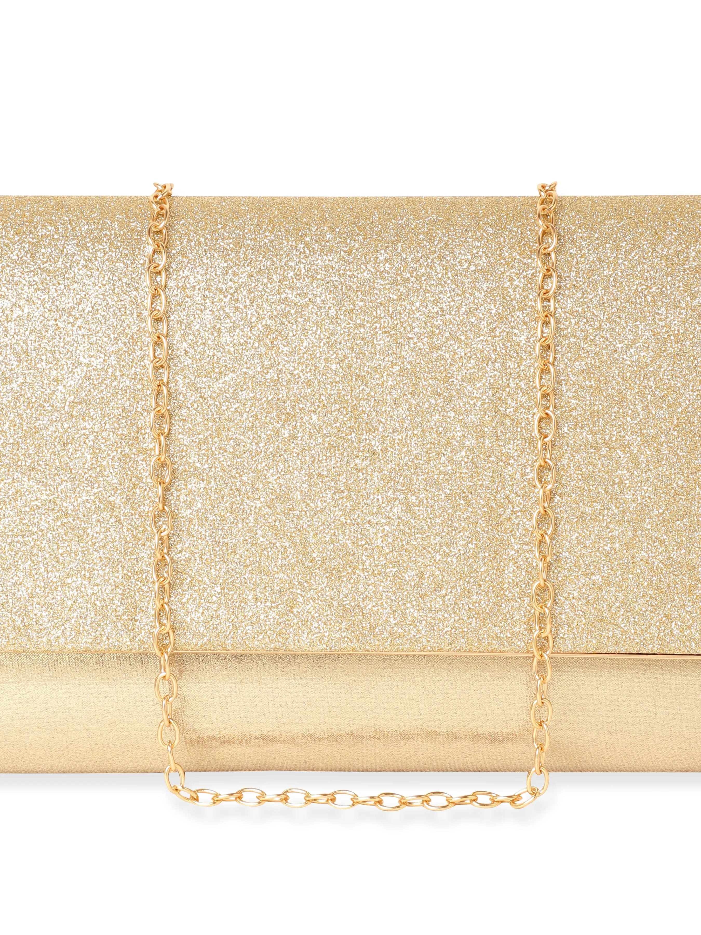 Rubans Starlit Opulence Handcrafted Shimmery Clutch Bag