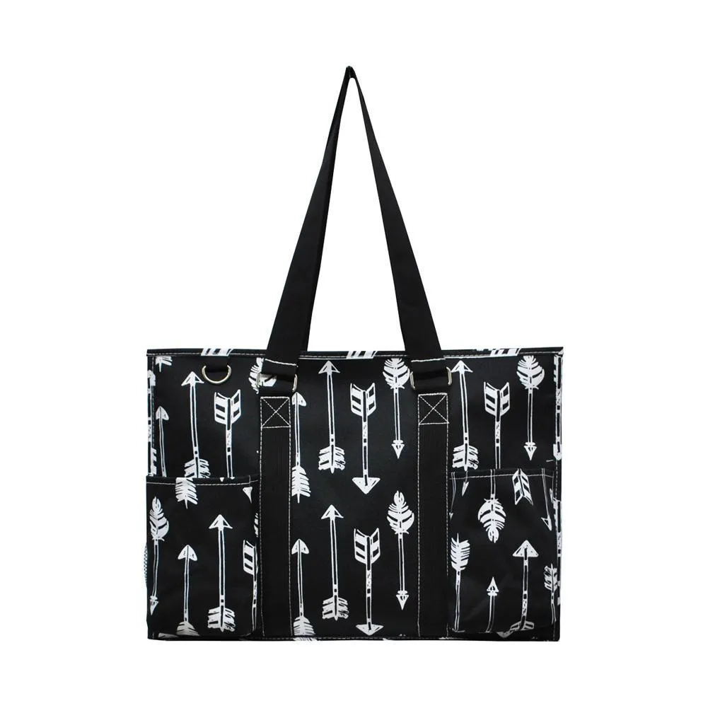 SALE ! Arrow Black NGIL Zippered Caddy Organizer Tote Bag