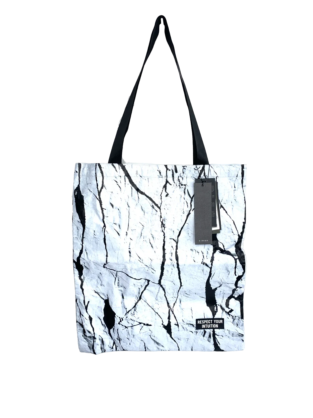 S.DEER Grey Respect Your Intuition Tote Bag One Size