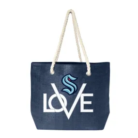 Seattle Kraken LOVE Tote Bag