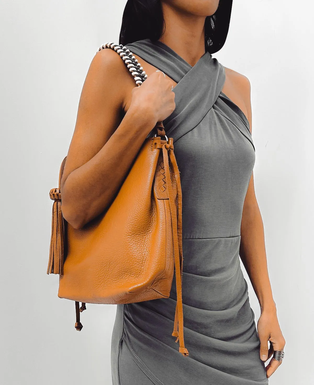 Shoulder Bag Bacalar Mini Tan Leather