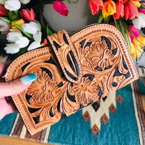 The Alvarado Tooled Clutch Wallet