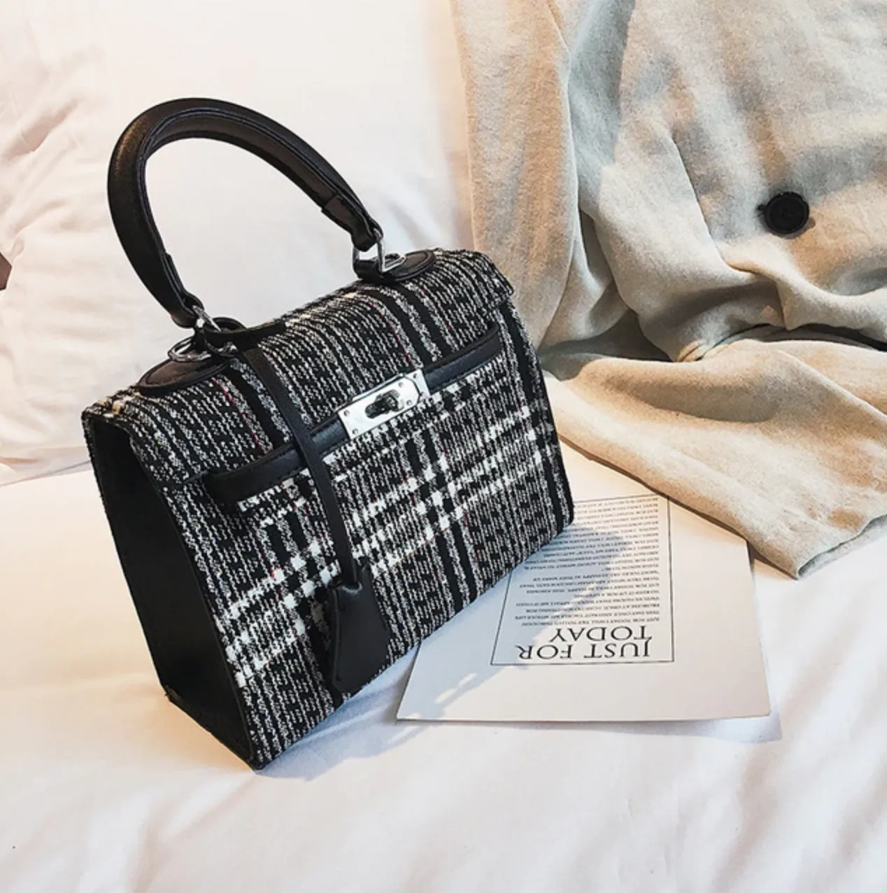 Tweed Crossbody Bag