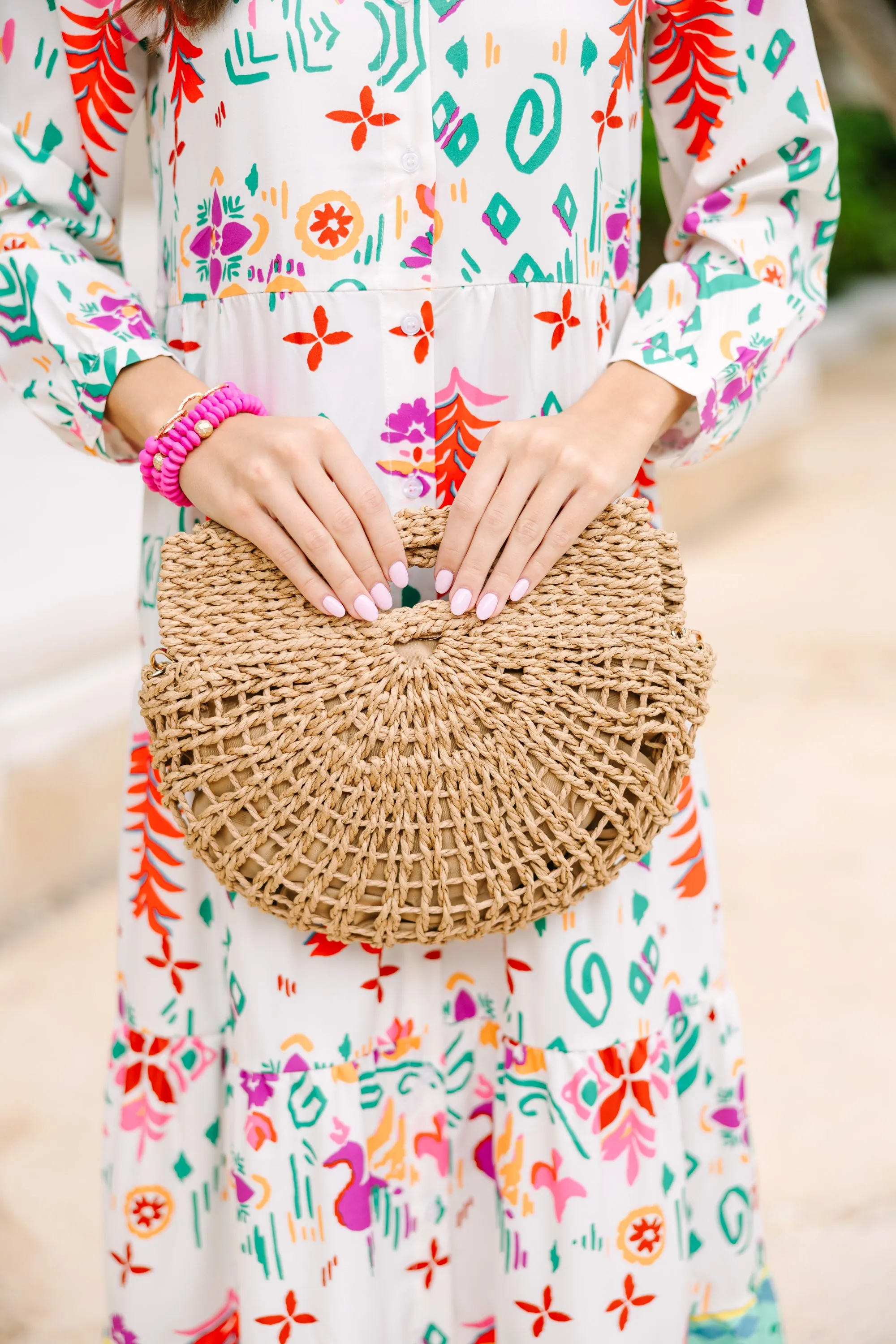 Warm Fronts Tan Braided Purse