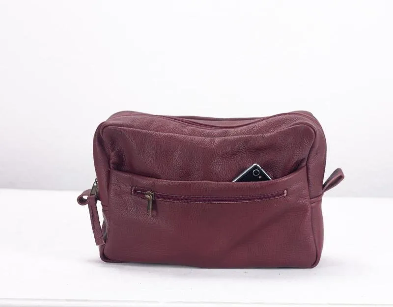 Ydra organizer - Burgundy leather