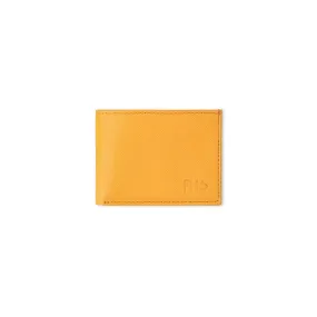 Yellow Saffiano Leather Wallet