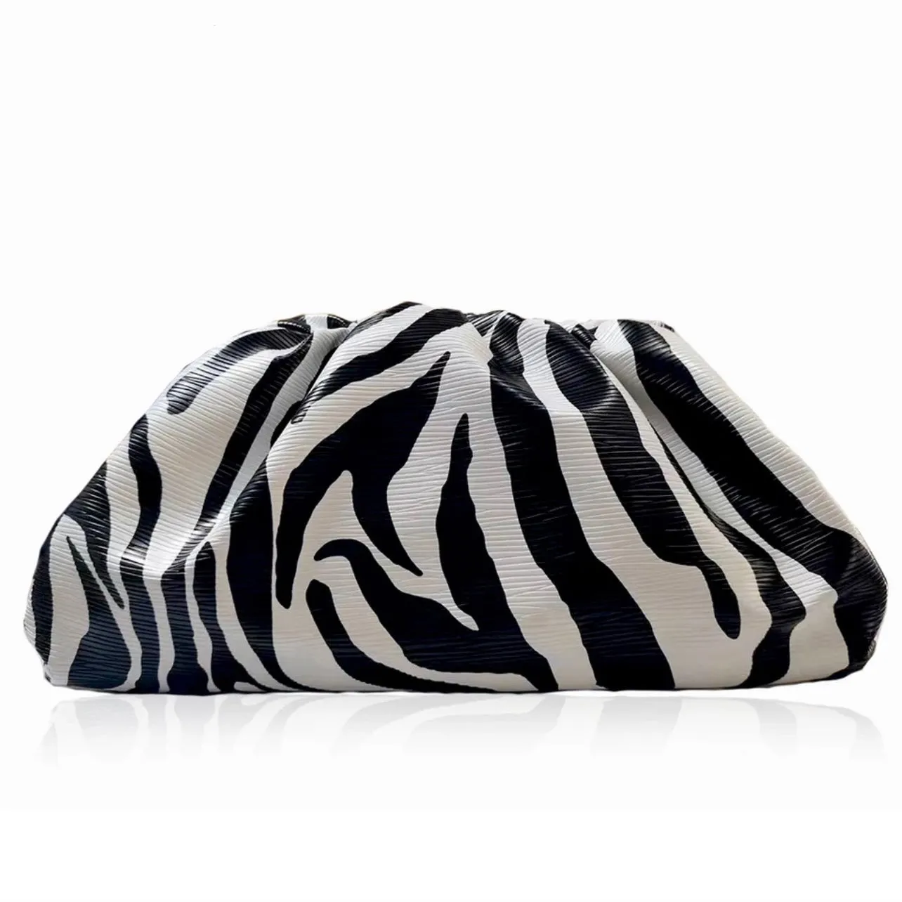 Zyla Zebra Dumpling Bag